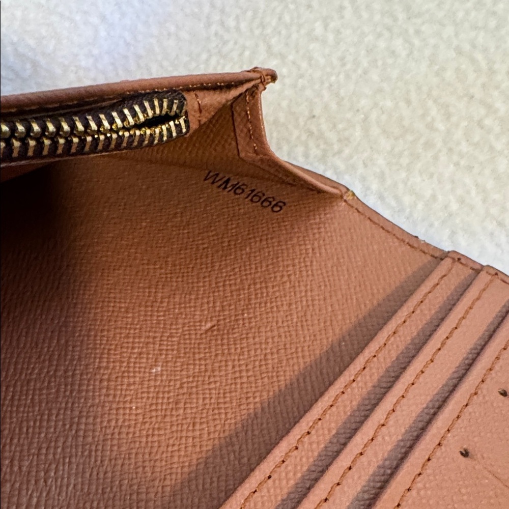 Louis Vuitton Long Wallet Monogram Portefeuille Brazza Brown - Picture 5 of 7
